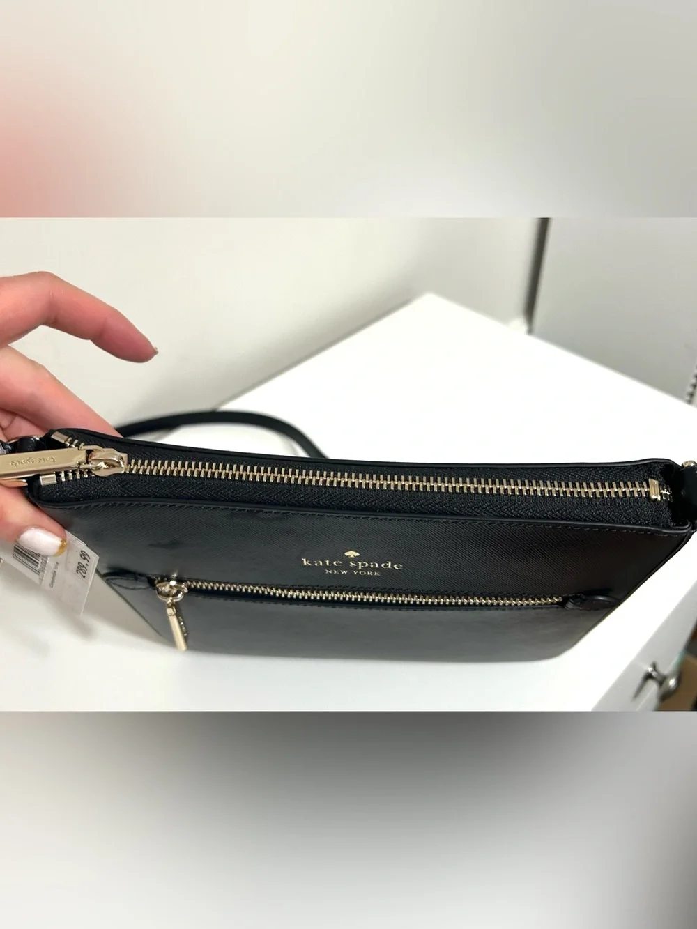 NWT Women’s Kate Spade Sadie Large Black Saffiano Leather Crossbody